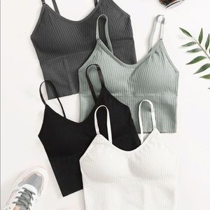 Seamless Tank with Built in Bra (4-piece)